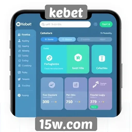 A interface do usuário do Kebet é intuitiva